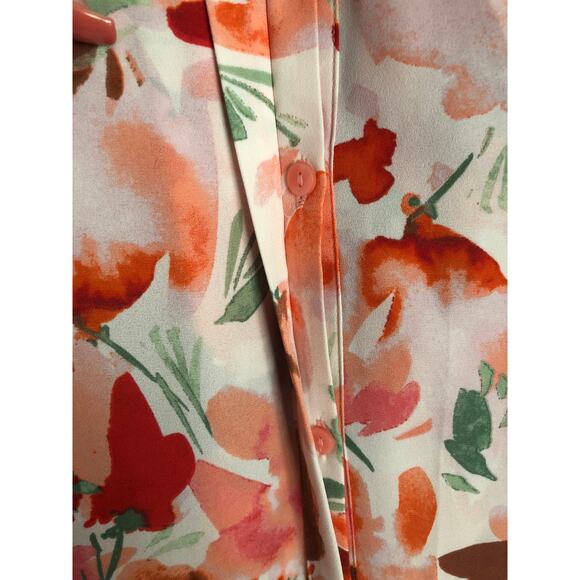 NYDJ Women's 1X Pin Tuck Floral Blouse in Utopia NEW - Picture 4 of 9